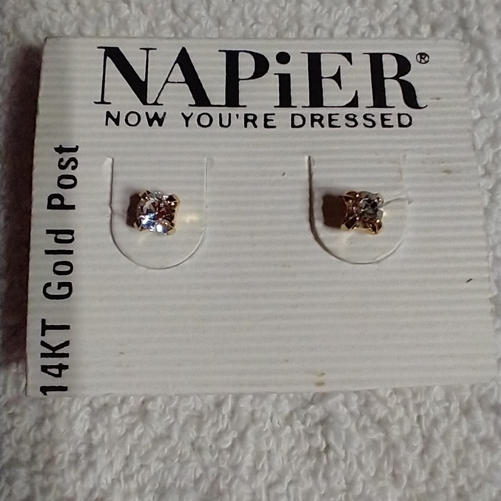 Napier cz earrings